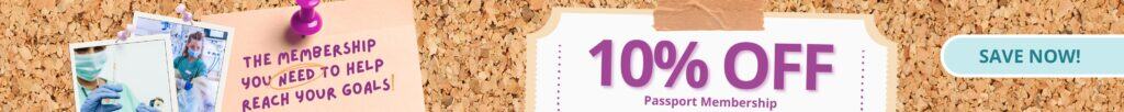 10% off passport membership with code GOALS